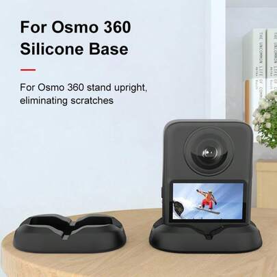 适用于 Osmo 360 的硅胶桌面底座，保护性直立式相机支架，完美的车载拍摄支架，适用于直播、运动拍摄、户外运动和假日旅行，轻巧设计 | 稳定的相机支架 | 360 用户的理想礼物