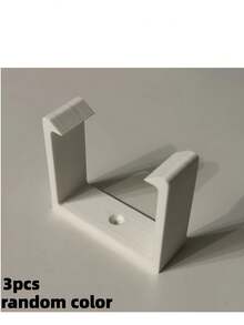 3pcs Under-Desk Storage Rack Makes Sockets Completely Invisible. Minimalist Design Blends Into Any Office Furniture, Effectively Manages Power Cords, And Prevents Tangling. - Multicolor - View 4