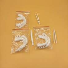 簡單牙齒裝飾(僅供裝飾用途),自然舒適,適合派對與表演的理想裝飾 - 白色00 - 查看 8