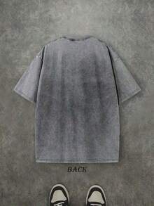 Camiseta Casual Estampada de Manga Corta Nope Pas WLND - Blanco - Ver 3