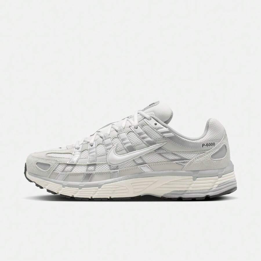 Giày thể thao nam NIKE P-6000, kiểu dáng cổ thấp, mã sản phẩm IU7549-072 - Bạc - Xem 1