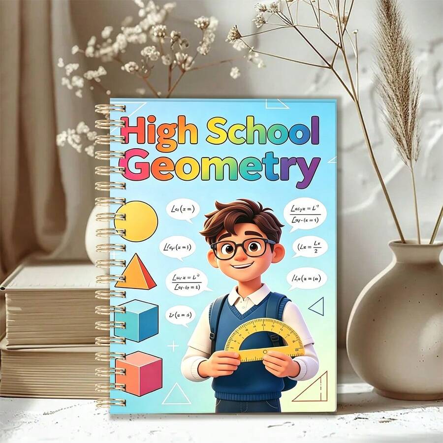 A5 High School Mathematics Lab Notebook - Algebra, Geometry And Trigonometry Textbook, Suitable For Homework, Practice Paper, Coordinate Paper, With Concise Analysis And Clear Illustrations, Suitable For Students, Teachers And Home Tutoring - Geometric Diagram - View 1