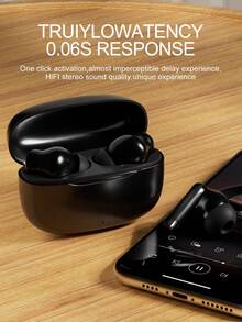 True Wireless Bluetooth Earbuds With Built-In Microphone For Clear Calls, Long Battery Life, Sweat-Resistant Design, Compatible With IOS And Android Devices, Suitable For Fitness, Running And Daily Use - White - View 2