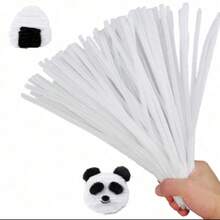Bộ 500/300/100 que vệ sinh ống màu đen trắng, chất liệu nhung mềm mại cao cấp, thích hợp cho người mới bắt đầu làm các dự án thủ công DIY, que xoắn trang trí, lý tưởng làm quà tặng, trang trí nhà cửa, tiệc tùng, đám cưới, kỳ nghỉ hè. - Đen và trắng - Xem 10