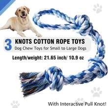 1pc Durable Chew Resistant Tug Of War Dog Rope, Extra Long Heavy Duty Suitable For Medium & Large Dogs - Multicolor - View 5