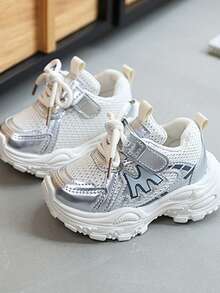 Bộ 3 đôi giày thể thao thoáng khí cho bé trai/bé gái, giày sneaker lưới cho trẻ em, giày thường ngày cho trẻ sơ sinh/trẻ nhỏ, từ 1-12 tuổi, mùa xuân/thu. - Màu Hồng Tươi - Xem 4
