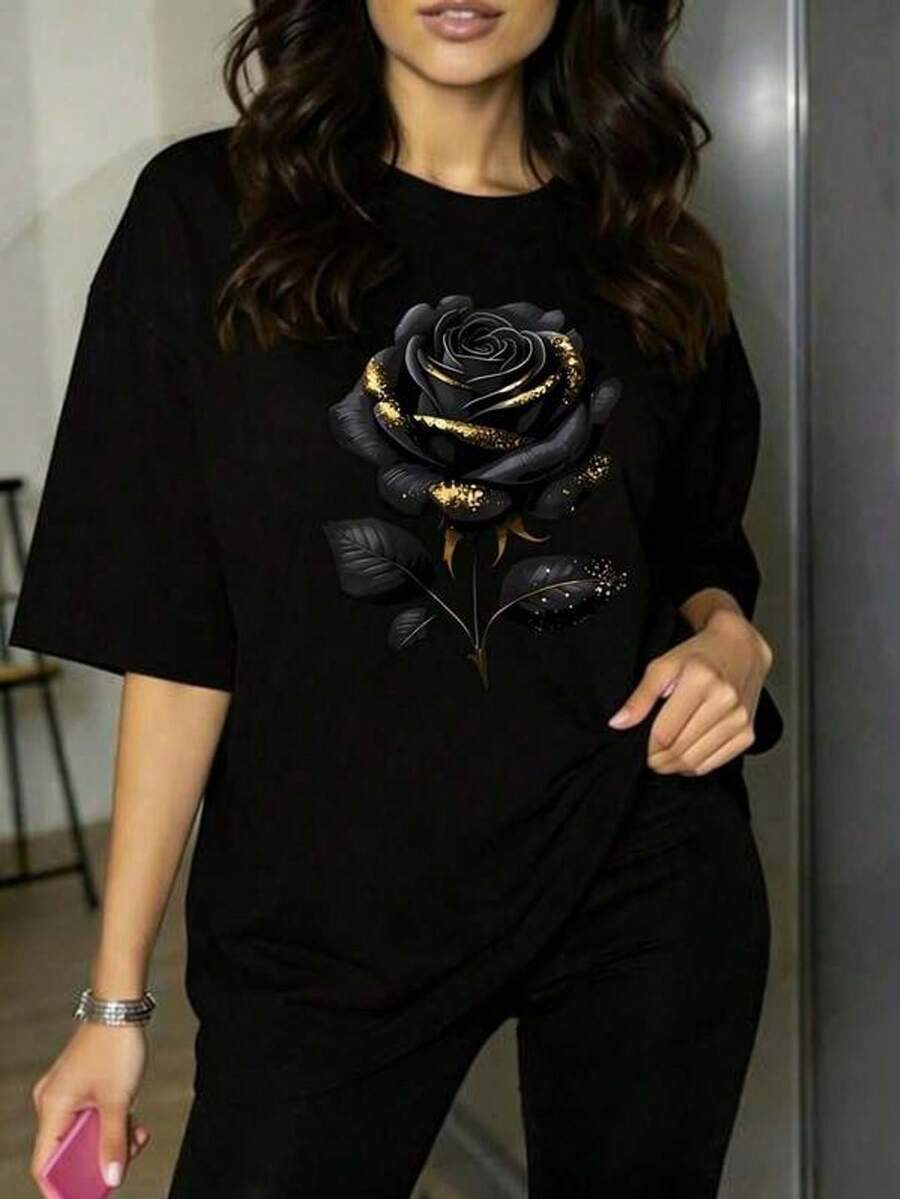 ¡Novedad! Blusa de manga corta para mujer, diseño liso, ideal para estar en casa o para uso casual. Oferta por tiempo limitado. Preciosa blusa, cómoda y de largo regular. Lavable a máquina.