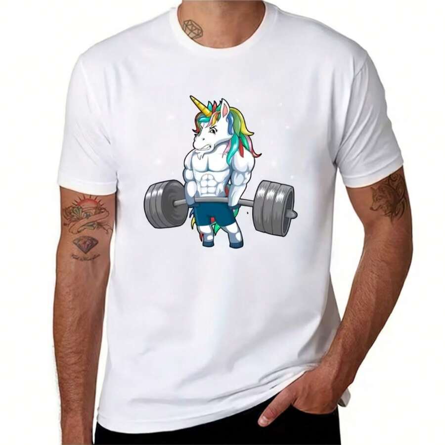 Camiseta impresa para hombres y mujeres - Blanco - Ver 1