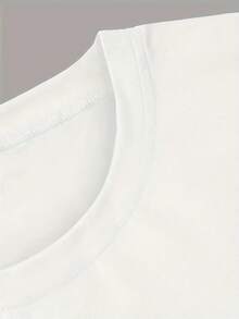 Camiseta de Mujer Tak Wyglada Babcia - Cuello Redondo y Manga Corta Casual con Letras en Polaco, Corte H-Line para Primavera, Verano y Otoño, para Eventos Temáticos Polacos (Lavable aáquina) - Blanco - Ver 4