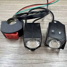 GLANBERT 2pcs/Pack Motorcycle Headlight With Switch, LED Aluminum Mini Light, Dual-Color Spotlight Design, Suitable For Motorcycles And Electric Vehicles - Multicolor - View 15