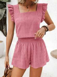 Conjunto de dos piezas para vacaciones de mujer - Rosa - Ver 7