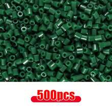 500 hạt nhựa nhỏ 2.6mm, hạt ghép hình pixel, hạt sắt nung chảy, hạt trang trí DIY chất lượng cao, quà tặng thủ công. - Đậu - Xem 12