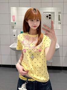 Women Tops - Yellow - View 3