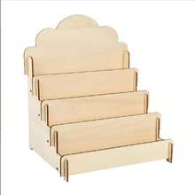 Wooden Greeting Card/Postcard Display Stand, Desktop Storage Rack, Minimalist Artistic Craft For Home Use - Multicolor - View 7