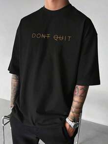 Unisex Camiseta unisex.Para hombres.Manga corta.Camisa T de manga corta.Ropa de primavera.Ropa de verano.Prenda de vestir.Prenda superior.Ancho.Silueta grande.Diseño con estampado.Regalo.Regalo.Estilo street.Primavera.Verano.Otoño.Invierno.Para hombres. - Negro - Ver 2