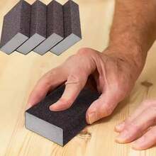 Multi Grit Diamond Sand Sponge Block Reusable Wet Dry Dual Use Polishing Sponge For Wood Furniture Finishing Metal Rust Removal Hand Sanding DIY Abrasive Tools - 彩色 - 查看 4