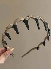 3pcs/2pcs/1 pieza Diademas onduladas de mujer, clips para el cabello antideslizantes, accesorios para el cabello, diademas dentadas, adecuadas para mujeres, decoración del cabello de damas, se pueden usar para lavar la cara, al aire libre, viajes, yoga, deportes y otras ocasiones, esencial para volver a la escuela, accesorios para el cabello, diadema de decoración del cabello de damas - Multicolor - Ver 8