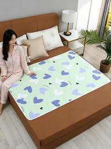 Almohadilla para cama para incontinencia de adultos, impermeable y lavable, absorbente y transpirable, adecuada para el cuidado menstrual - Multicolor - Ver 8