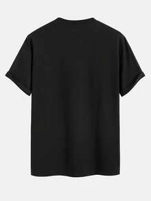 Pantela "Far Beyond Driving" Vintage Graphic T-Shirt, Unisex For Men And Women, Round Neck, Slightly Elastic, Casual Print, Short Sleeve, Comfortable For All Seasons, For Everyday Wear, Halloween And Christmas Gift. - 黑色 - 查看 5