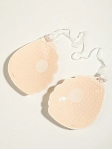 1 Pair Y2K Deep V Push-Up Invisible Self-Adhesive Bra, Exquisite Lace Covered, Stable Lifting Fitted Bra, Transparent Adjustable Straps, Sticky Bra, Strapless Bra - Multicolor - View 5