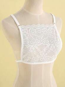 1pc/2pcs Lace Camisole One-Piece Low Neckline Fake Collar - Multicolor - View 8
