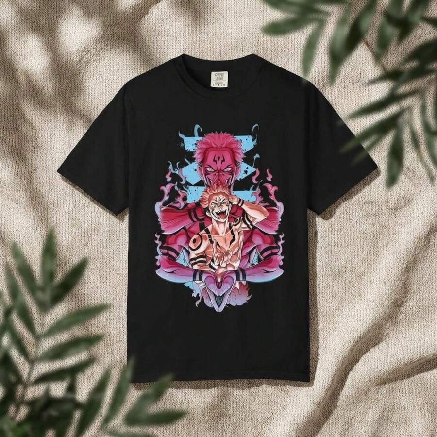 Camiseta de anime Sukuna T1EE220g Cla-ssic Cotton T-Shirt - UniS-ex - The Shirt You A-lways NeededSuitable for all people, whether woM-en or M-enhigh-quality durable fabric suitable for all seans,ft to the touch but built to lastBreathabletops woM.en fall outfiT.S for woM.en vaC.Ation outfiT.S woM.en Easter, St. Patrick's Day costume - Negro - Ver 1