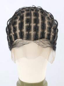 Full Lace Crochet Wig Cap With Natural Knots And Baby Hair, Suitable For Glueless Woven Wigs, Lace Front Woven Wig Cap For Wig Making, Compatible With Various Crochet Hair Colors And Textures - View 5