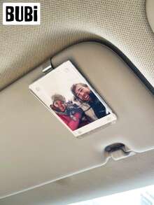3.5 Inch Car Sun Visor Photo Frame Clip Holder Acrylic Magnetic Universal Picture Frame Family Partner Boyfriend Girlfriend Gift Souvenir Dog Cat Pet Supplies Accessories - Sunshade Photo Frame Clip - View 8