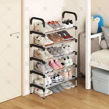 1pc Multi-Layer Shoe Rack, Freestanding Shoe Rack, Easy To Assemble, Suitable For Rental Apartments, Entryway, Hallway, Bedroom, Bathroom, Office, Living Room Shoe Storage Rack, Entryway Furniture, Shoe Organizer Rack, Space-Saving Design, Suitable For Various Room Types - Black - View 5