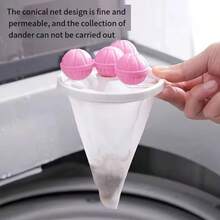 3pcs Reusable Floating Lint Filter Bags, Washing Machine Pet Hair Remover Collector, Floating Fabric Lint Absorbing Filter Bags, Suitable For Household Laundry - Mix - View 2