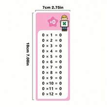 Juego de tarjetas didácticas de matemáticas 0-12 para niños, con tarjetas de aprendizaje de suma, resta, multiplicación y división, incluye 2 marcadores de borrado en seco y anillo de encuadernación - Multicolor - Ver 8
