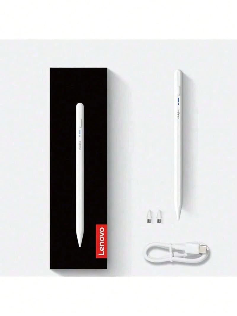 Lenovo BP16 Rechargeable Stylus Pen For IPad, Aluminum Alloy Body, Replaceable Nib, Battery Indicator, USB-C Charging, Portable Digital Handwriting Pen For Note-Taking, Drawing, Learning And Office - View 1