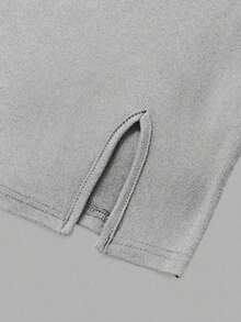 Vestido negro sin tirantes para mujer, minivestido corto - Gris Claro - Ver 7