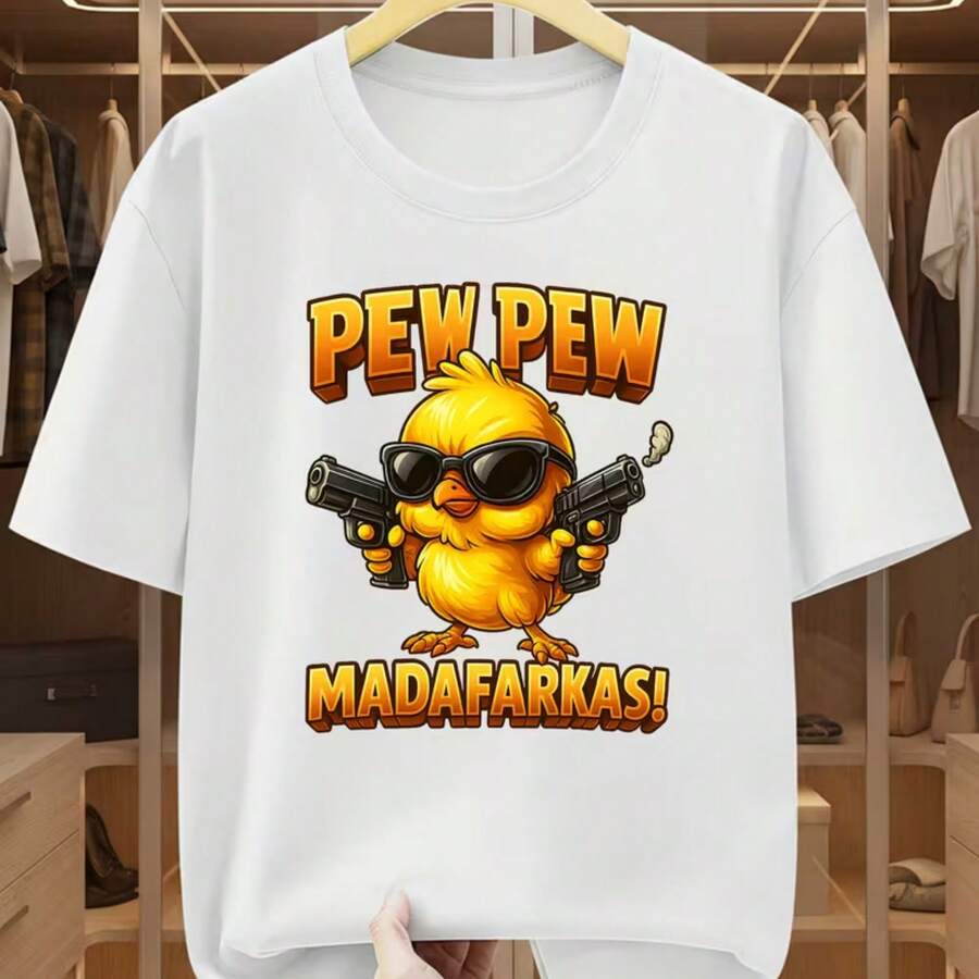 Camiseta impresa para hombres y mujeres - Blanco - Ver 1