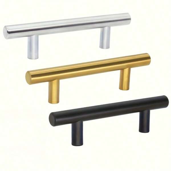 20pcs High-End Stainless Steel Cabinet Door Handles, Silver Pulls, Drawer Wardrobe, Original Series Handles, Stainless Steel Surface