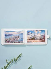 1pc Customizable Content Ribbon Solid Color Album Holds 40 6-Inch Photos, Suitable As Gift For Valentine's Day, Christmas, New Year - Multicolor - View 5
