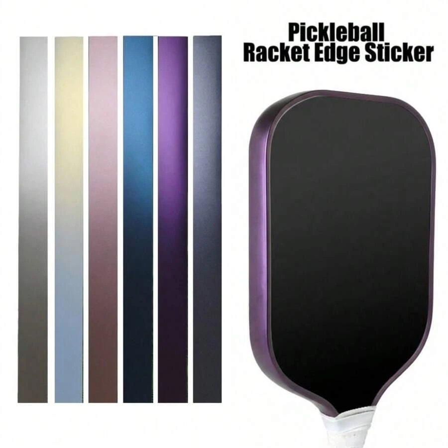 16mm Pickleball Racket Edge Sticker Shock Absorption Durable Paddle Head Edge Tape High Fit Frame Protective Tape Training - Multicolor - View 1