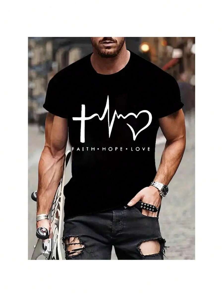 Men T-Shirts - Black - View 1