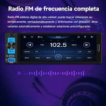 Estéreo de Pantalla Carplay Android Auto 6.5 Pulgadas Reproductor Receptor Bluetooth 1 DIN MP5 Esterio Carro Stereo Autoestereo con Cámara De Reversa Conectividad inalámbrica y USB cableada - A - Ver 5