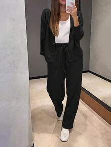 Women Two-Piece Outfits - Black - View 3