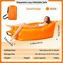 Ghế sofa bơm hơi cỡ lớn di động, chất liệu chống thấm nước, không cần bơm hơi để bơm nhanh, ghế sofa ngoài trời thoải mái phù hợp cho cắm trại, bãi biển, dã ngoại, lễ hội âm nhạc và du lịch, có 9 màu sắc tươi sáng để lựa chọn. - Nhiều màu - Xem 15