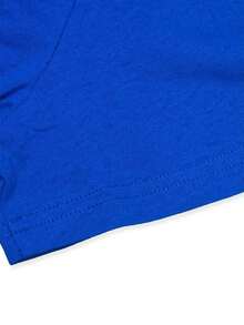 Camiseta de manga corta con estampado de cartas de póker Under The Radar, 100% 210G, estampado a doble cara, diseño personalizado en el pecho y la espalda, cuello redondo informal, camiseta de moda para hombre, cómoda en todas las estaciones - Camiseta unisex de algodón holgada de manga corta y cuello redondo estilo vintage urbano. 100% Algodón - Azul - Ver 3