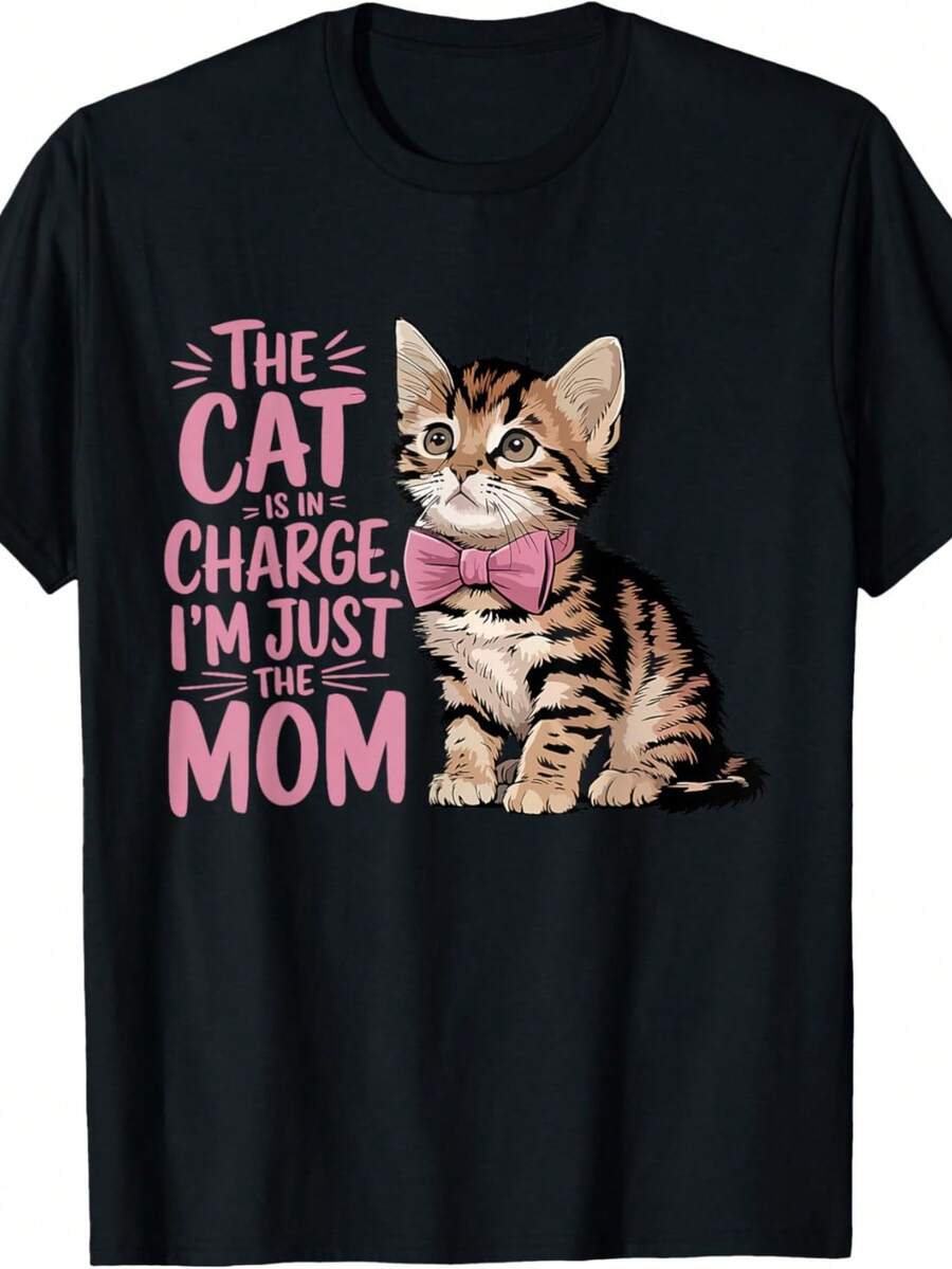 2026: Dominando la situación, solo soy una madre. Camiseta con diseño de una madre adorable. - Negro - Ver 1