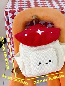 New Mushroom Shaped Fashion Cute Versatile Large Capacity Minimalist Portable Travel Backpack, Suitable For Any Occasion - Multicolor - View 11