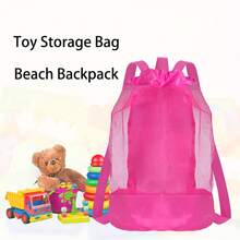 ABAHUB 1 pieza Mochila con cordón - Bolsa de malla ligera para la playa y organizador de almacenamiento para natación - Portátil, compacta y transpirable (secado rápido/nailon) - Multicolor - Ver 2