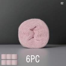 6Pack 300g Hand Blended Mohair Chunky Yarn - Fluffy Short Hair Double Stranded Colorful Yarn Ball, Woven Close Fitting Coarse Thread, Crochet Shawls Scarves - 6pcs 300g - View 2