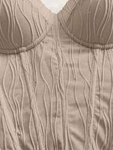 Camiseta de mujer  con textura de punto de onda, parte superior de mujer, playa, , sexy, cita, vacaciones en la playa, cita de vacaciones, té de la tarde, temporada de bodas, crucero de playa y , vacaciones en la ciudad, vacaciones bohemias, festiva - Rosa - Ver 3
