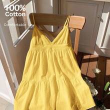 Women's Summer Vacation Casual Cotton And Linen White Hollow Embroidery Patchwork Spaghetti Straps Mini Dress,Summer Dresses For Women,White Dresses For Women - Multicolor - Ver 10