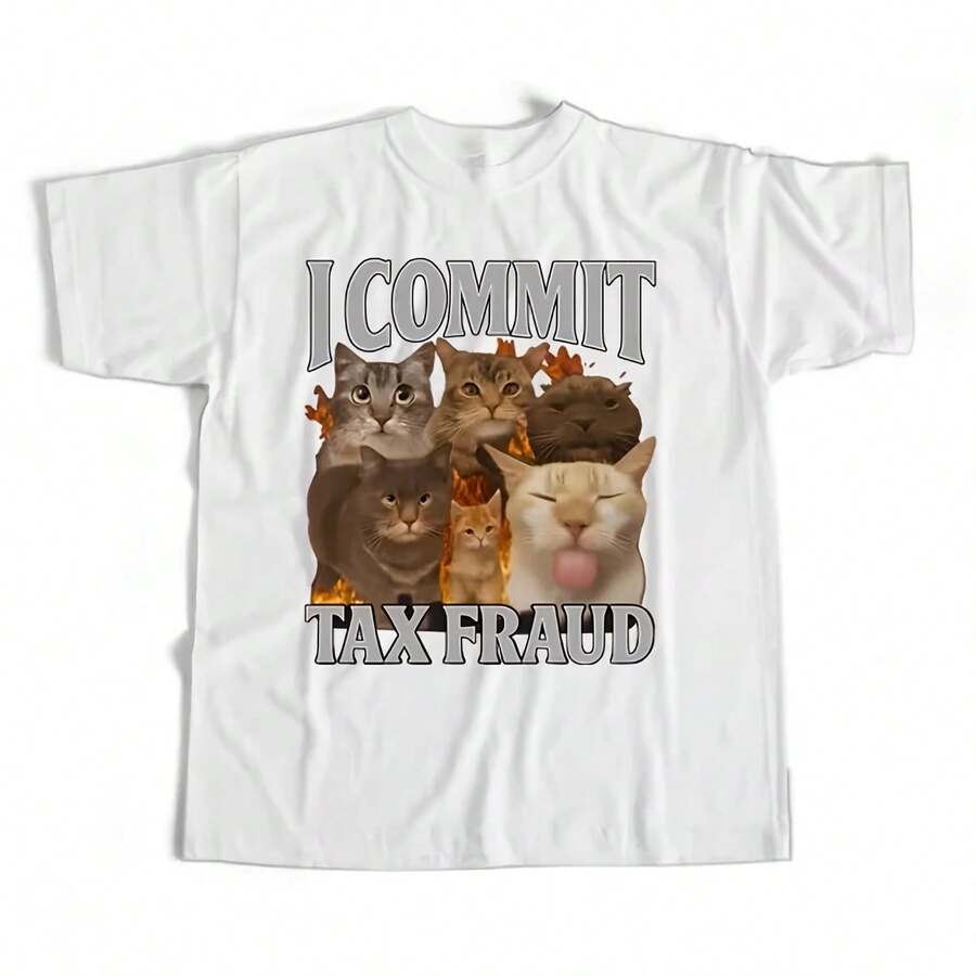 Camiseta de manga corta con meme divertido de gato 'I Eat Cement' para hombres y mujeres con emojis de esculturas de arena - forma - Ver 1