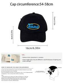 1 pieza Gorra de béisbol con pico suave y bordado de letra, gorra snapback de unicolor de alta calidad, gorra de estilo universitario casual unisex para protección solar de verano, deportes, streetwear, playa, vacaciones - Bordado de letras normal - Ver 11